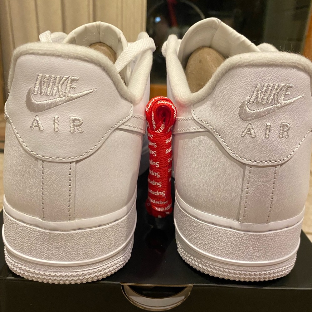 Supreme / Nike Air Force SP Low “White” BNIB Men’s SZ-10. - Picture 6 of 15